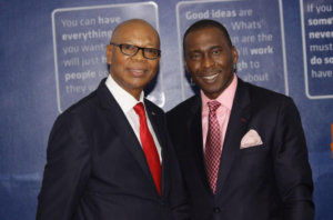 Picture of Paul Uduk, author and bookwriting, online course training, and personal development coach, with with Founder and CEO, Landmark, Paul Onwuanibe | Official website of Paul Uduk